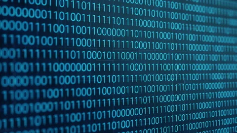 4K Binary Code Random Number Digital Background Stock Footage 157034775
