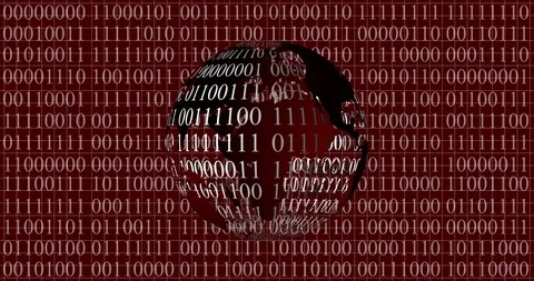 4K Binary Code - World Animation Stock Footage 115683161