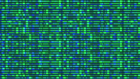 4k Binary Encryption Stream. Looped Background Vidéo 154608884
