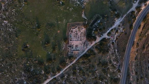 4K Bird's-Eye View of the ancient city in Cyprus Stock Footage 237343205
