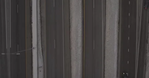 4K Bird's Eye View Of Multiple Lanes On Cedar Ave Near Mall Of America Stock Footage 257417539