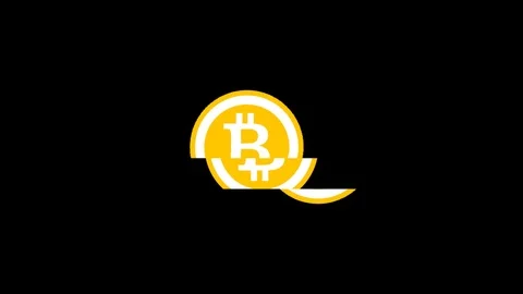 4K Bitcoin Glitch video  demonstrating  unstable market of crypto currency Stock Footage 107381102