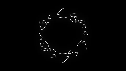 4k Black And White Celtic Knot Clip Stock Footage 94989546