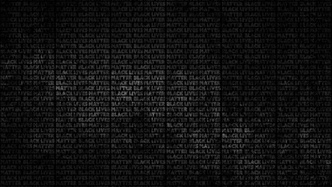 A 4K black and white colored Black Lives Matter (BLM) background animation wi Vídeo Stock 136481955