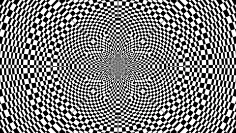 4K Black and White Complex Pattern Illusion Motion Background Loop Видео 195765768