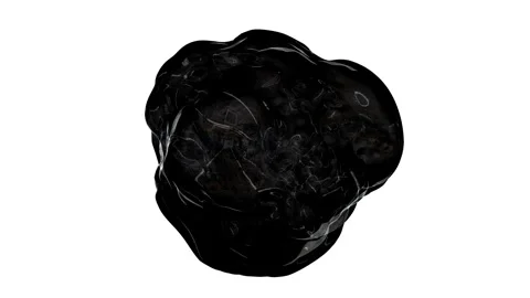 4k black and white React Ball video, Fractal Sphere Motion Graphics video Video stock 259610459