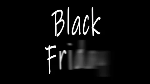 4K Black Friday Animation Video stock 118215091