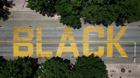 4K Black Lives Matter Drones Top Down Time Lapse Hyperlapse Congress Avenue Tx Stock Footage 134746651