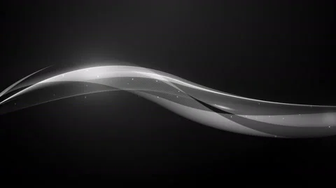 4k Black Streaks Light Abstract 3D Animation Background Seamless Loop. Stock Footage 64929010