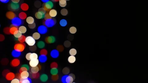 4K. Blinking abstract  color lights in  left part of  shot  Stockbeeldmateriaal 85662025