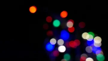 4K. Blinking abstract color lights in  right part of  shot 库存影片 85662401