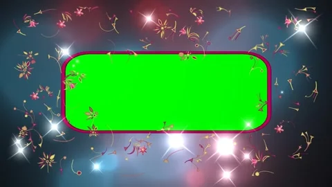 4k blinking glitter lights green board waving Stock Footage 258313529