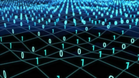 4K Block chain concept zoom out loopable. Chain consists of network connections Stockbeeldmateriaal 149008523