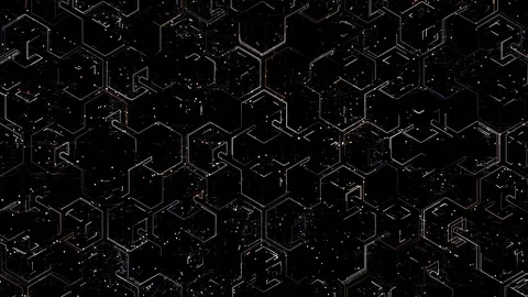 4k Blockchain AI cpu chip processor circuit,Matrix binary computer code. Stock Footage 114170543