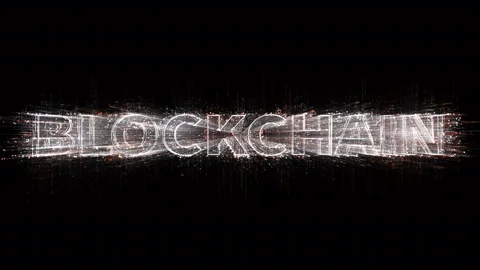 4k Blockchain.Cripto currency bitcoin.The Matrix style binary computer code. Stock Footage 111637610