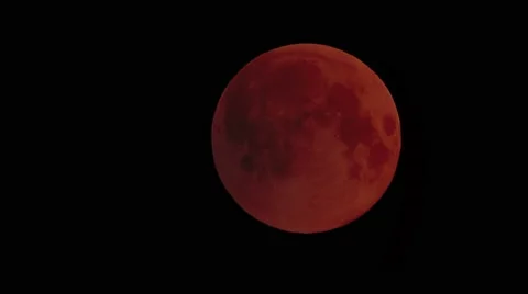 4K BLOOD MOON TIME LAPSE LUNAR ECLIPSE  TETRAD Stock Footage