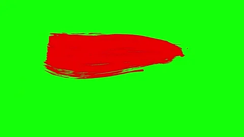 4K Blood smudge on a green screen background. Stock Footage 301905686