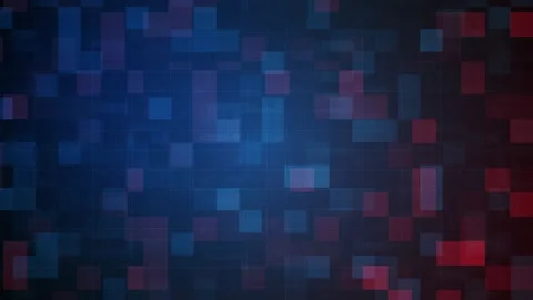 4K Blue and Red pixel block intro Stock Footage 133298971