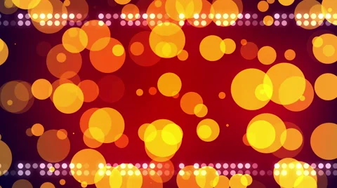 4k, blue background and gold bokeh, frame, loop Stock Footage 43876445