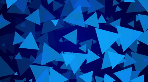 4k, blue background, particle triangle, loop Stock Footage 43876963