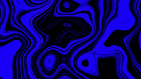 4K Blue Black Liquid Topography Motion Background Loop Stock Footage 340470347