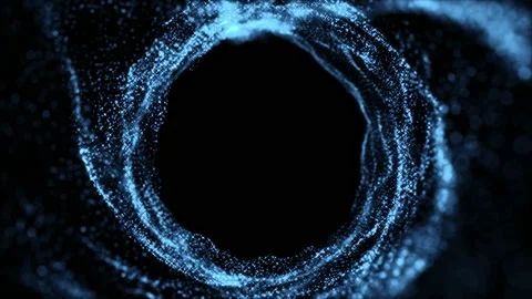 4K Blue bokeh particles. Elegant festive motion background Video stock 115737166