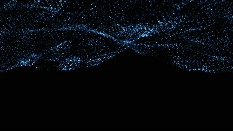 4K Blue bokeh particles. Elegant festive motion background Stock Footage 115737280