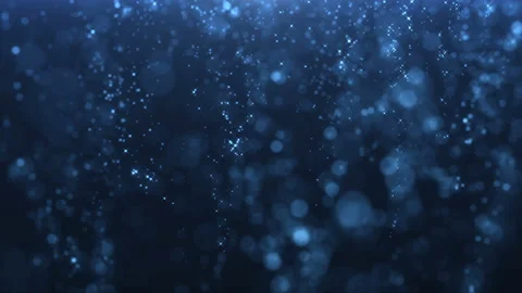 4K Blue bokeh particles. Elegant festive motion background Stock Footage 115737325