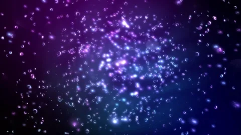 4k Blue Bubbles Space Motion Background Stock Footage 328548192