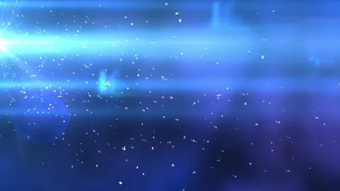 4k Blue Cyan Particles Falling Motion Background Video stock 295710874