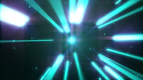 4k Blue Dance of Lights Animation Seamless Loop. Vidéo 54935281