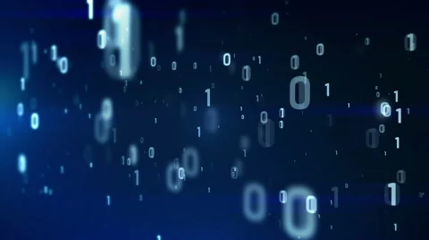 4k blue digital coding animation seamles... | Stock Video | Pond5