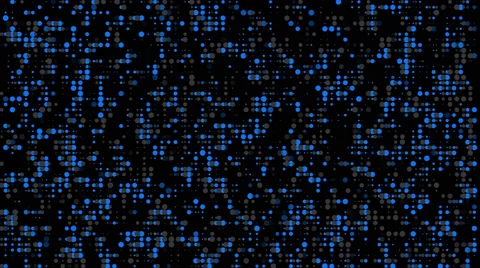 4k Blue Dot On Black Background Animation Background Seamless loop. Stock Footage 55264101