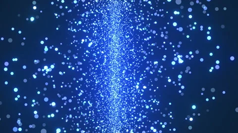 4k Blue Glow Animated Particles Background 2 Video stock 113683563