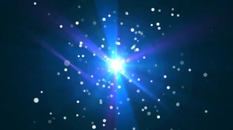 4k blue lens flare dancing particles Stock Footage 47481704