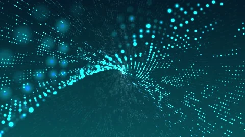 4K Blue Particles Background Video stock 107795267