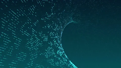 4K Blue Particles Background Video stock 107795295