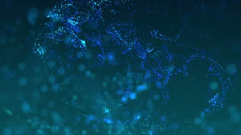 4K Blue Particles Background Vidéo 107795332