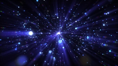 4k Blue Particles Explosion. Motion Background. Blue glitter particle Stock Footage 304218788