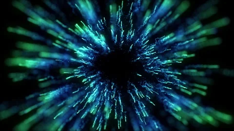 4k Blue Particles Explosion. Motion Background. Blue glitter particle. Stock Footage 304219763