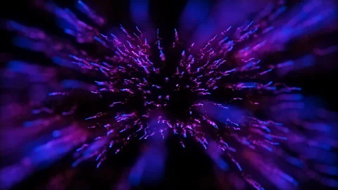 4k Blue Particles Explosion. Motion Background. Blue glitter particle. Stock Footage 304219788