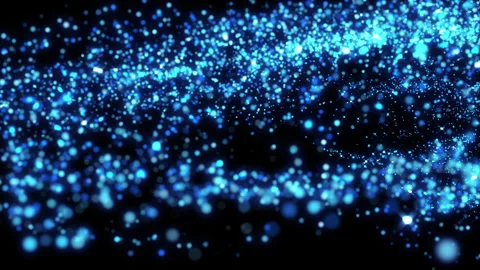 4k Blue Particles Explosion. Motion Background. Blue glitter particle. Stock Footage 304220208