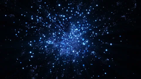 4k Blue Particles Explosion. Motion Background. Blue glitter particle. Stock Footage 304222046