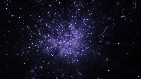 4k Blue Particles Explosion. Motion Background. Blue glitter particle Stock Footage 304222108