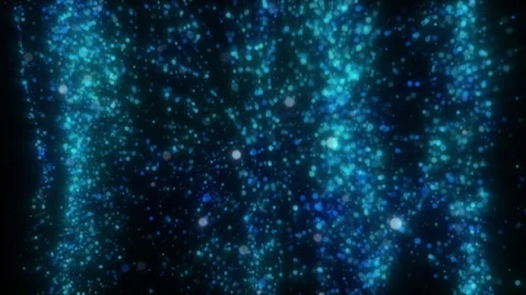 4k Blue Particles Rain. Motion Background. Frost glitter particle. Stock Footage 256969744