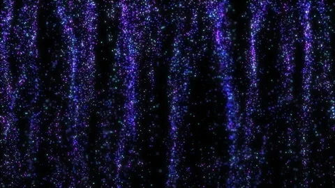 4k Blue Particles Rain. Motion Background. Blue glitter particle. Stock Footage 256971514