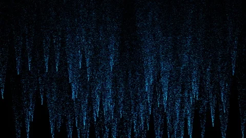 4k Blue Particles Rain. Motion Background. Blue glitter particle. Stock Footage 256972850