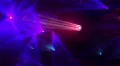 4k Blue radial lighting illumination installation at exhibition 4k or 4k+ Resolution