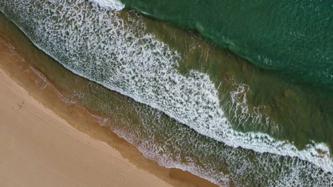4k Blue Sea Waves. Sandy Beach Video stock 171345985
