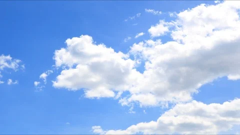 4k blue sky moving clouds timelapse Stock Footage 91133509
